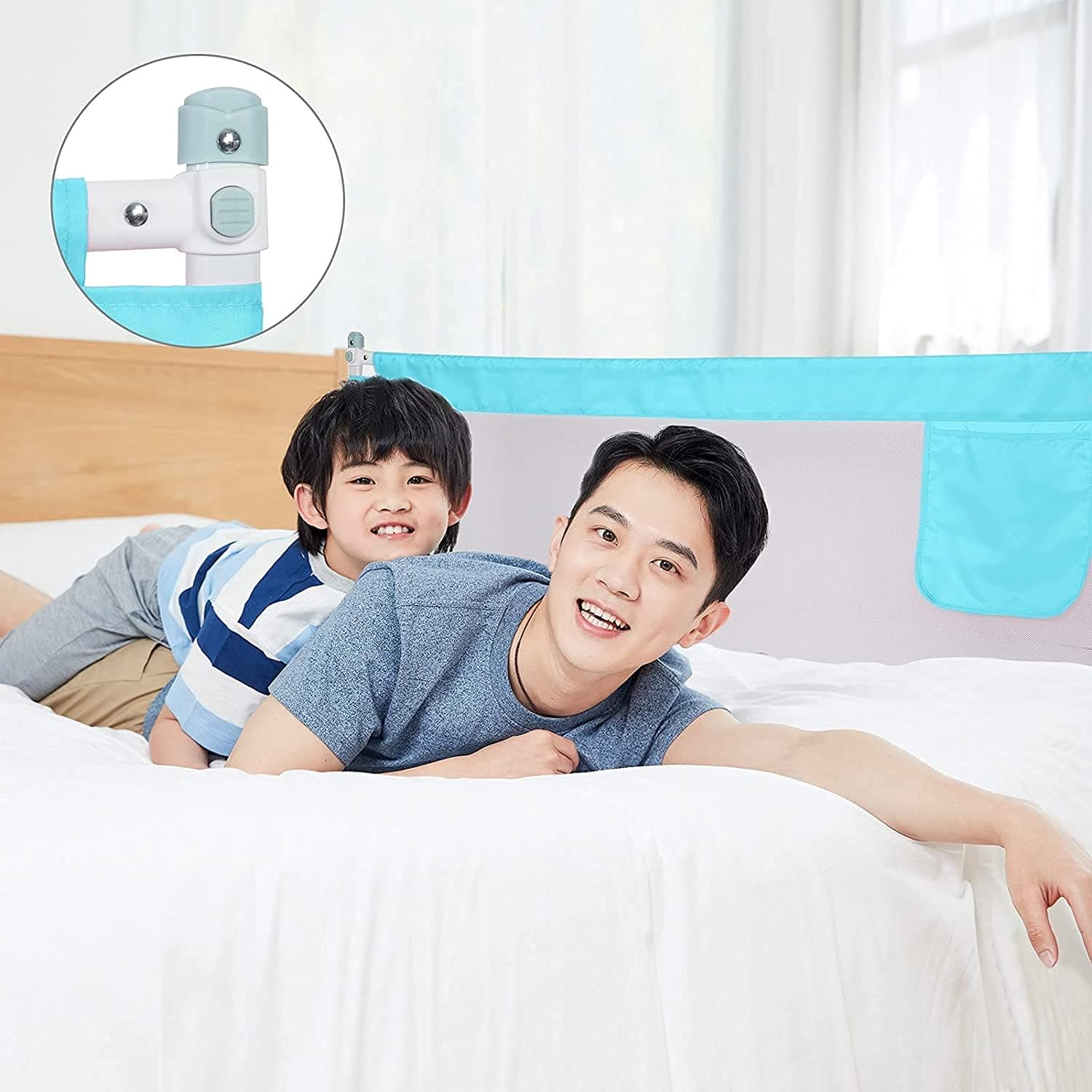 Children Bed Barrier, Baby Bed Safety Guard, Fence Guardrail Security, Foldable Baby Bed Fencing Gate, Crib Adjustable Safety Kids Rails, Safety Protection Guard Beige for Toddler, Up & Down Falling Protector Bed Rails for Kids Children Bed Barrier, Baby Bed Safety Guard, Fence Guardrail Security, Foldable Baby Bed Fencing Gate, Crib Adjustable Safety Kids Rails, Safety Protection Guard Beige for Toddler, Up & Down Falling Protector Bed Rails for Kids